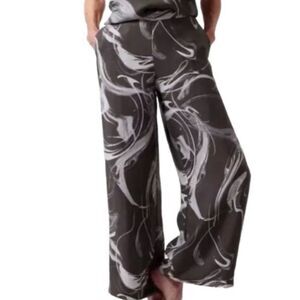 Athleta Calm Cool Sleep Lounge Pant Size XS Marble Grey Black Marble NWOT